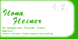 ilona fleiner business card